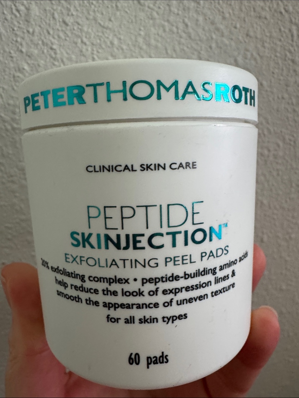 Peter Thomas Roth Peptide Skinjection Exfoliating Peel Pads 60 count New